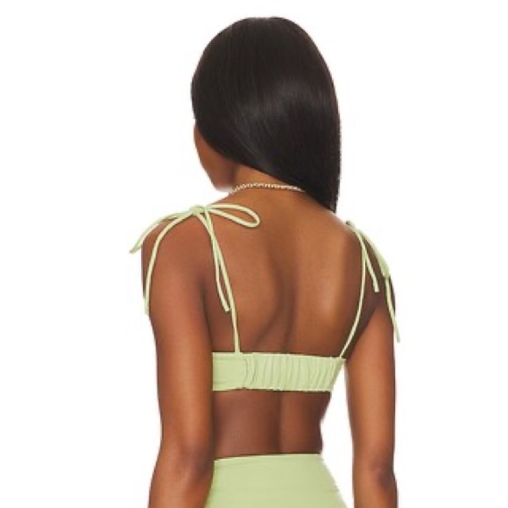 Tularosa Green Moss Luella Bead Accent Bikini Top size XL EUC - Picture 3 of 9